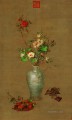 古い墨を輝かせる花瓶の中のラングの信者たち ジュゼッペ・カスティリオーネ